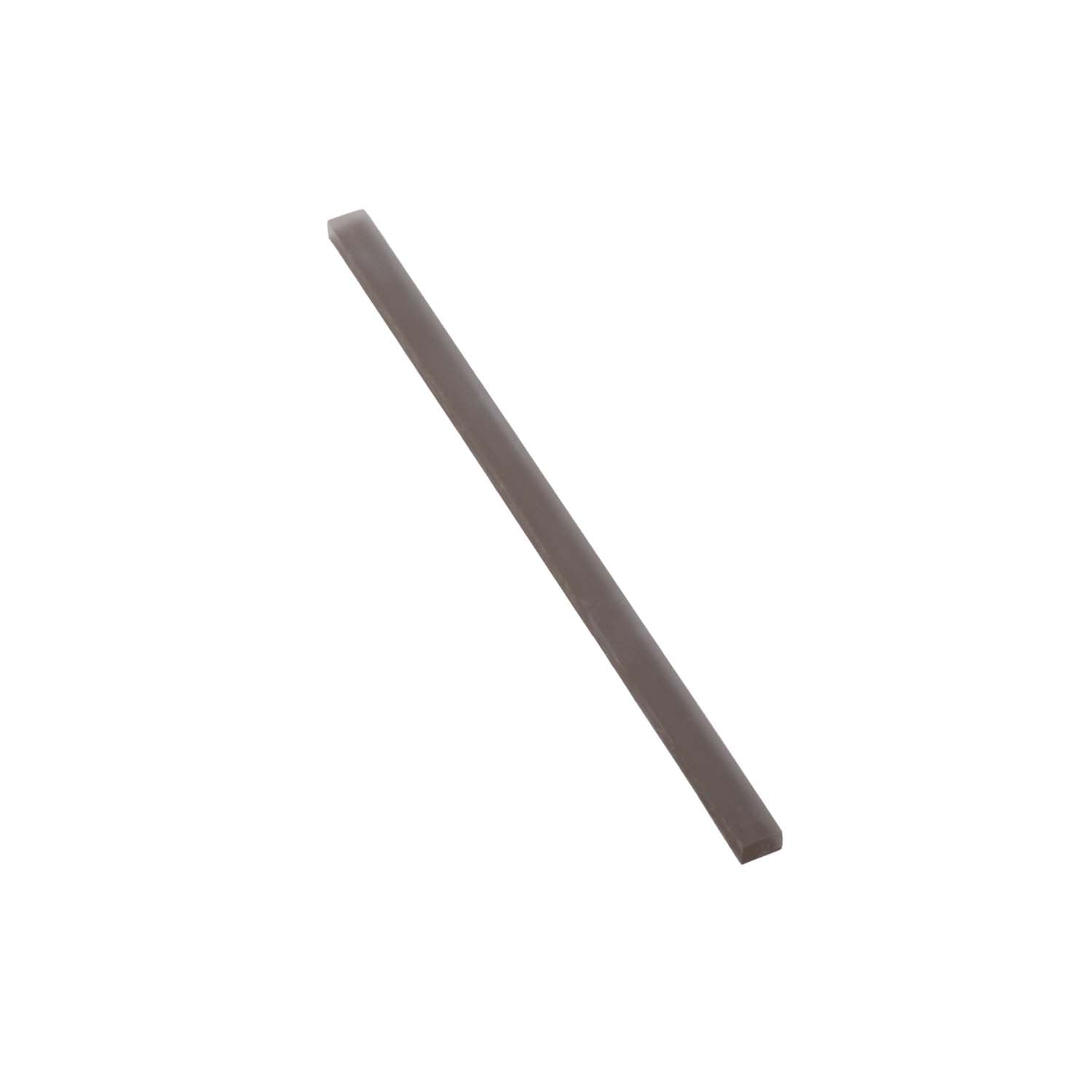 Ash Gray 0.5x12 Matte Glass Pencil Tile Trim (10 pack, 0.5 sq ft/case) - Sample