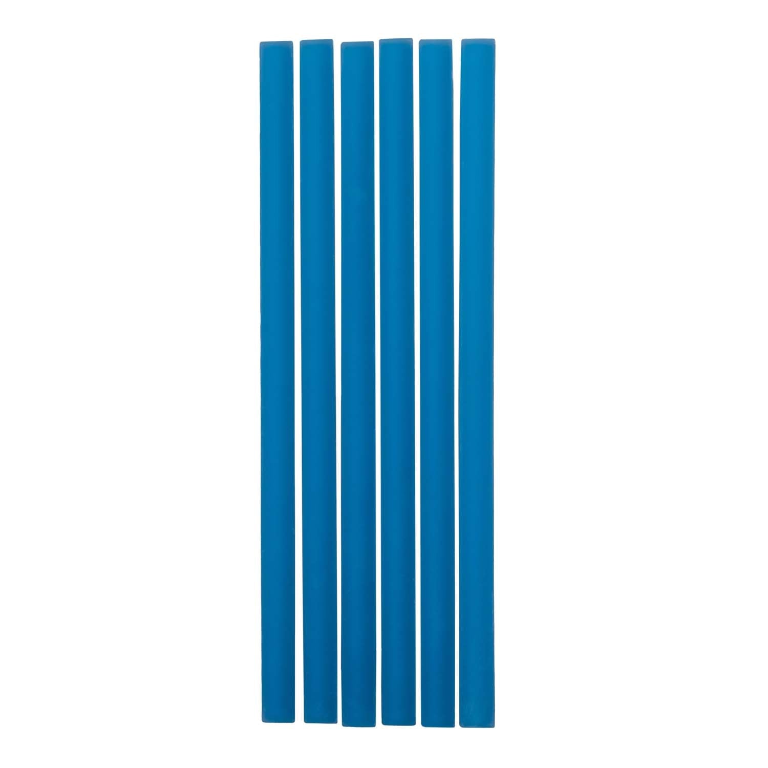 Cerulean Blue 0.5x12 Matte Glass Pencil Tile Trim (10 pack, 0.5 sq ft/case) - Sample