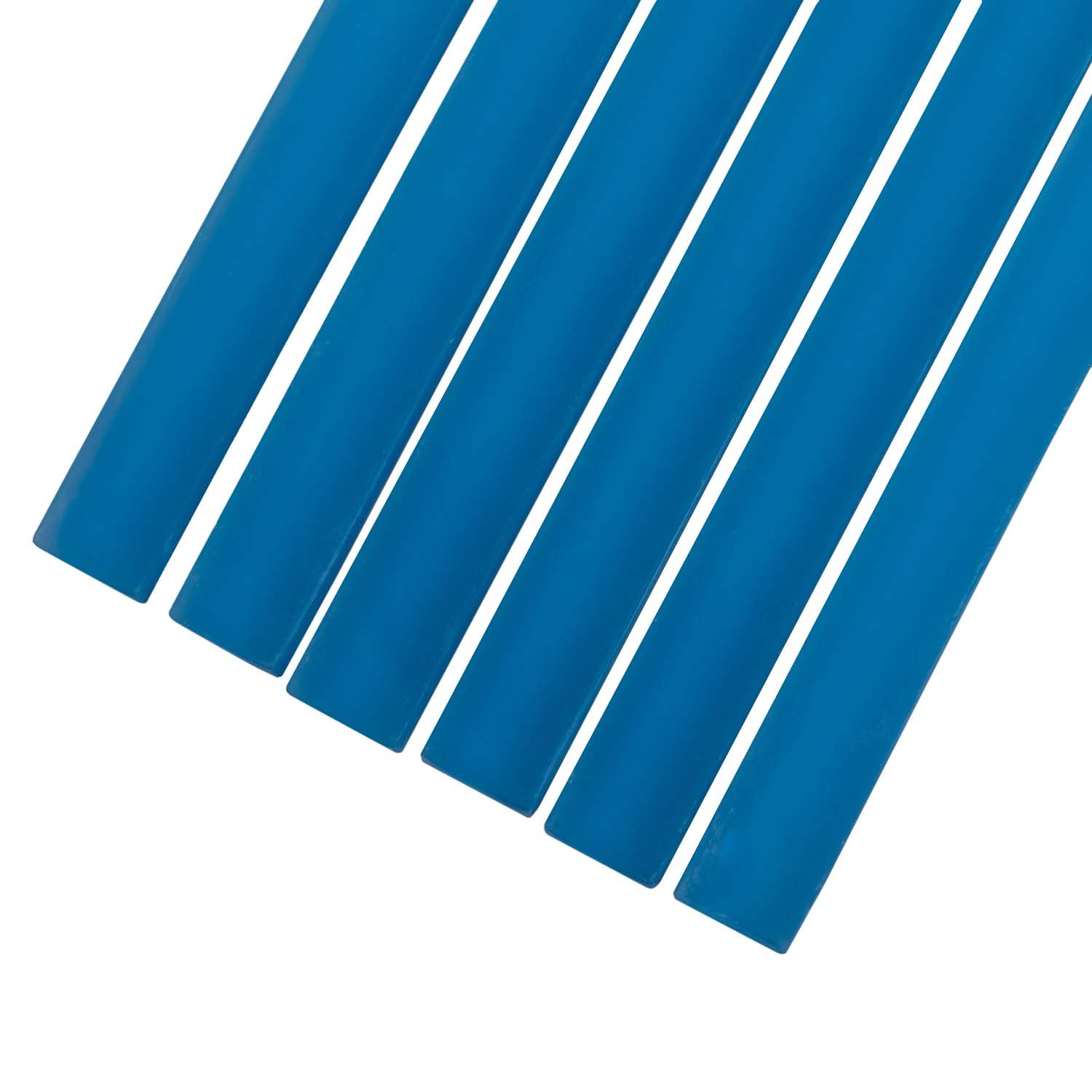 Cerulean Blue 0.5x12 Matte Glass Pencil Tile Trim (10 pack, 0.5 sq ft/case) - Sample