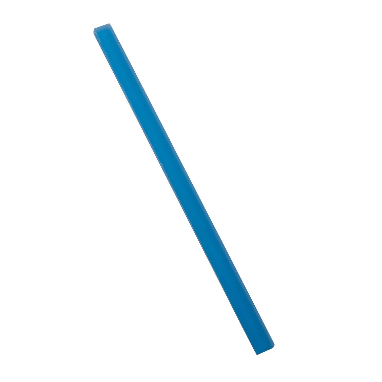 Cerulean Blue 0.5x12 Matte Glass Pencil Tile Trim (10 pack, 0.5 sq ft/case) - Sample