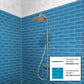20 pack Cerulean Blue 3-in. x 12-in. Matte Finished Glass Subway Floor and Wall Tile (5 Sq ft/case) - Sample