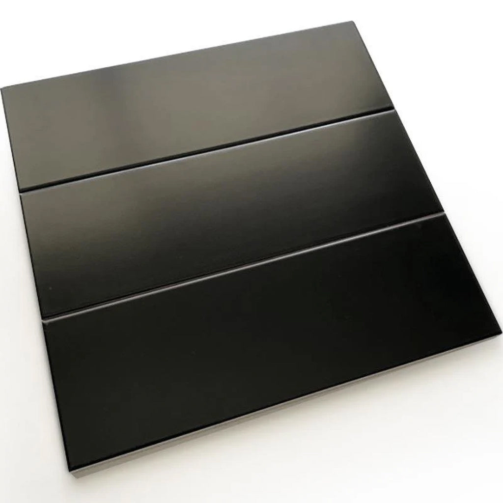 Metro 4 in. x 12 in. Matte Black Ceramic Subway Wall Tile (10.4 sq ft/case) - 34 pack