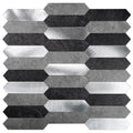 Sample - Gray 12x12 Honed Brick PVC Peel & Stick Tile (10 pack, 10 sq ft/case)