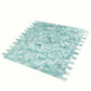 Verre 11.7 in. x 11.7 in. Matte Blue Glass Mosaic Wall and Floor Tile (9.5 sq ft/case) - 10 pack