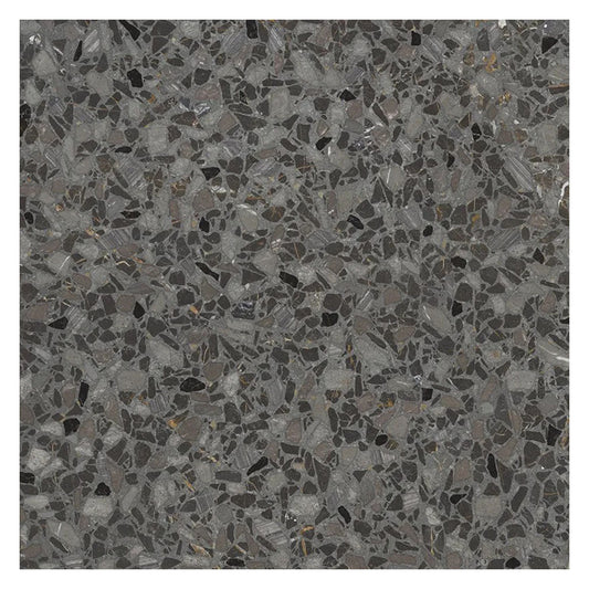 Charcoal Black with Gray Flecks 36x36 Matte Square Porcelain Large Format Tile (1 pack, 8.72 sq ft/case) - Sample