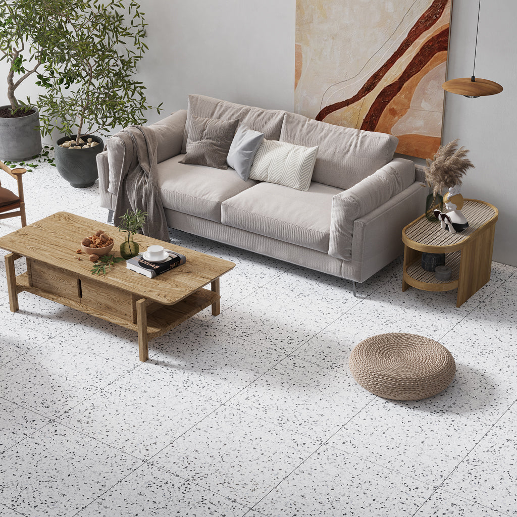 Bright White 24x24 Matte Square Porcelain Large Format Tile (4 pack, 1 ...