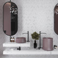 white and black hexagon matte porcelain wall tile in honeycomb pattern for bathroom and shower walls