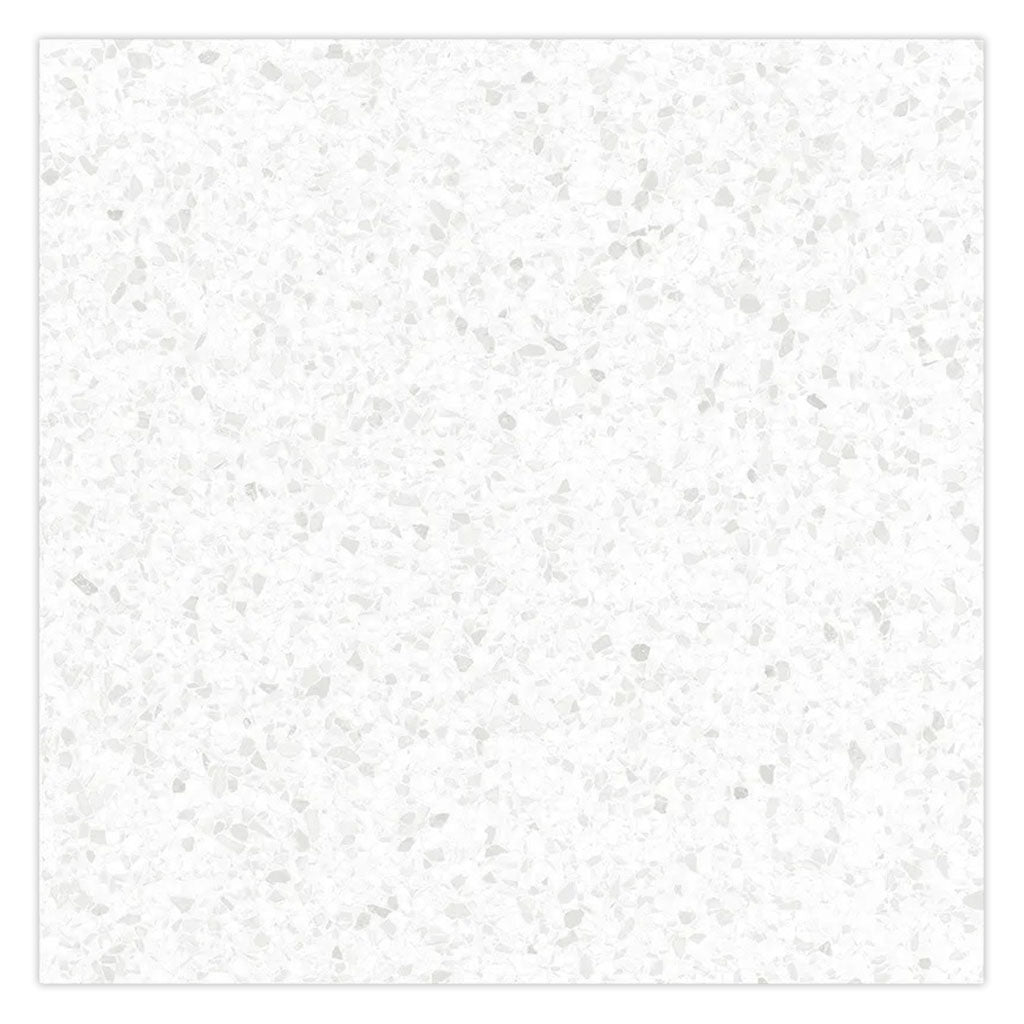 Terra Mia 23.94 in. x 23.94 in. Matte Bright White with Gray Flecks Porcelain Large Format Wall and Floor Tile (15.93 sq ft/case) - 4 Pack