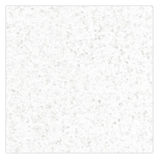 Terra Mia 23.94 in. x 23.94 in. Matte Bright White with Gray Flecks Porcelain Large Format Wall and Floor Tile (15.93 sq ft/case) - 4 Pack