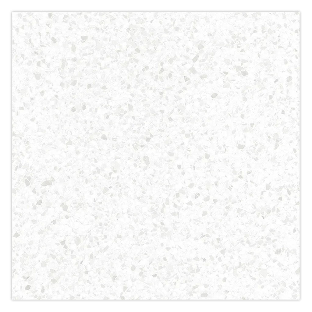 Terra Mia 23.94 in. x 23.94 in. Matte Bright White with Gray Flecks Porcelain Large Format Wall and Floor Tile (15.93 sq ft/case) - 4 Pack