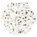 Sample - White Multicolor 8x9 Matte Hexagon Porcelain Tile (25 pack, 9.93 sq ft/case)