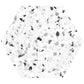 Terra Mia 8.1 in. x 9.25 in. Matte White and Black Porcelain Hexagon Wall and Floor Tile (22 Cases, 218.46 sq ft/Pallet)