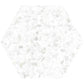 25-pack Terra Mia 8.1 in. x 9.25 in. Matte White Porcelain Hexagon Wall and Floor Tile (9.93 sq. ft./case)