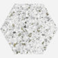 White 8x9 Matte Hexagon Porcelain Tile (25 pack, 9.93 sq ft/case) - Sample
