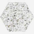 Sample - White 8x9 Matte Hexagon Porcelain Tile (25 pack, 9.93 sq ft/case)