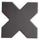Sample - 5" Pearl White Star with Cobalt Blue Cross Glossy Ceramic Wall and Floor Tile (10.76 sq ft/case) - 54 Pack