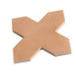 Sample - 5" Pearl White Star with Cobalt Blue Cross Glossy Ceramic Wall and Floor Tile (10.76 sq ft/case) - 54 Pack