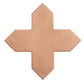 Sample - Terracotta 7" Star with 5" Cross Matte Porcelain Wall and Floor Tile (10.62 sq ft/case) - 68 Pack