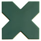 Seville 4.72 in. x 4.72 in. Matte Sage Green Porcelain Cross Wall and Floor Tile (5.31 sq ft/case) - 34 Pack