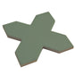 Seville 4.72 in. x 4.72 in. Matte Sage Green Porcelain Cross Wall and Floor Tile (5.31 sq ft/case) - 34 Pack