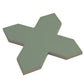 Sample - Sage Green 7" Star with 5" Cross Matte Porcelain Wall and Floor Tile (10.62 sq ft/case) - 68 Pack
