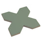 Sage Green 7" Star with 5" Cross Matte Porcelain Wall and Floor Tile (10.62 sq ft/case) - 68 Pack