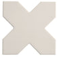 Sample - 5" Pearl White Star with Cobalt Blue Cross Glossy Ceramic Wall and Floor Tile (10.76 sq ft/case) - 54 Pack