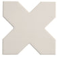 Sample - Light Gray 7" Star with 5" Cross Matte Porcelain Wall and Floor Tile (10.62 sq ft/case) - 68 Pack