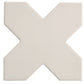 Graphite Black 7" Star with Light Gray 5" Cross Matte Porcelain (10.62 sq ft/case) - 68 Pack