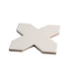Sample - 5" Pearl White Star with Cobalt Blue Cross Glossy Ceramic Wall and Floor Tile (10.76 sq ft/case) - 54 Pack