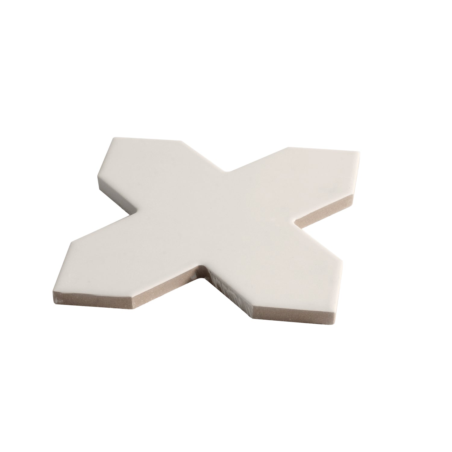 Graphite Black 7" Star with Light Gray 5" Cross Matte Porcelain (10.62 sq ft/case) - 68 Pack