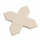 Sample - Ecru Taupe 7" Star with 5" Cross Matte Porcelain Wall and Floor Tile (10.62 sq ft/case) - 68 Pack