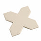 Terracotta 7" Star with Ecru Taupe 5" Cross Matte Porcelain (10.62 sq ft/case) - 68 Pack
