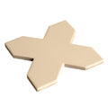 Sample - Ecru Taupe 5x5 Matte Cross Porcelain Tile (34 pack, 5.31 sq ft/case)