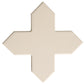 Terracotta 7" Star with Ecru Taupe 5" Cross Matte Porcelain (10.62 sq ft/case) - 68 Pack