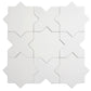 Seville 4.72 in. x 4.72 in. Matte Pure White Porcelain Cross Wall and Floor Tile (5.31 sq ft/case) - 34 Pack