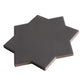 Graphite Black 7" Star with Light Gray 5" Cross Matte Porcelain (10.62 sq ft/case) - 68 Pack-sample