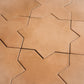 Seville 6.6 in. x 6.6 in. Matte Terracotta Porcelain Star Wall and Floor Tile (5.31 sq ft/case) - 34 Pack