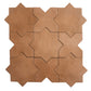 Seville 6.6 in. x 6.6 in. Matte Terracotta Porcelain Star Wall and Floor Tile (5.31 sq ft/case) - 34 Pack