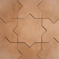 Sample - Terracotta 7" Star with 5" Cross Matte Porcelain Wall and Floor Tile (10.62 sq ft/case) - 68 Pack