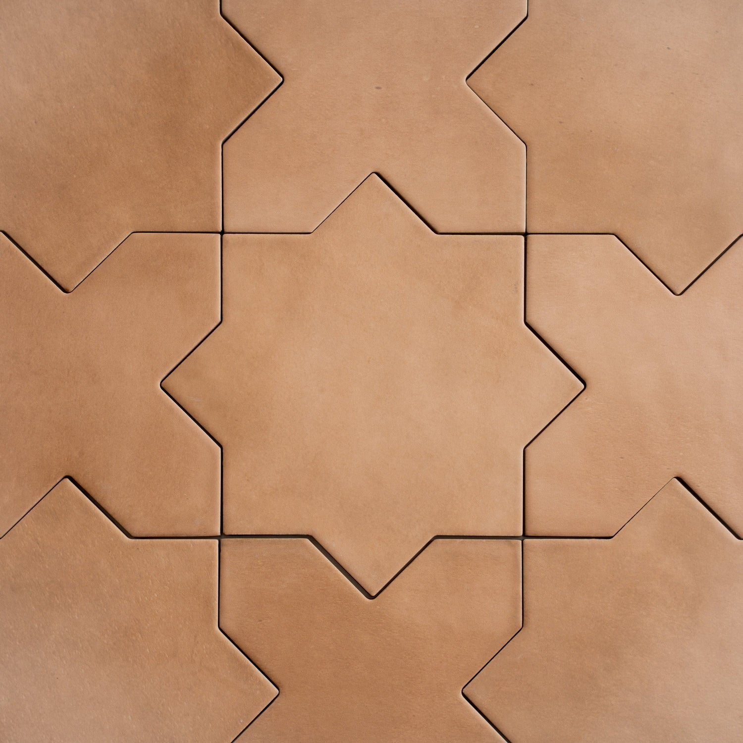 Sample - Terracotta 7" Star with 5" Cross Matte Porcelain Wall and Floor Tile (10.62 sq ft/case) - 68 Pack