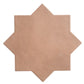 Terracotta 7" Star with Pure White 5" Cross Matte Porcelain (10.62 sq ft/case) - 68 Pack