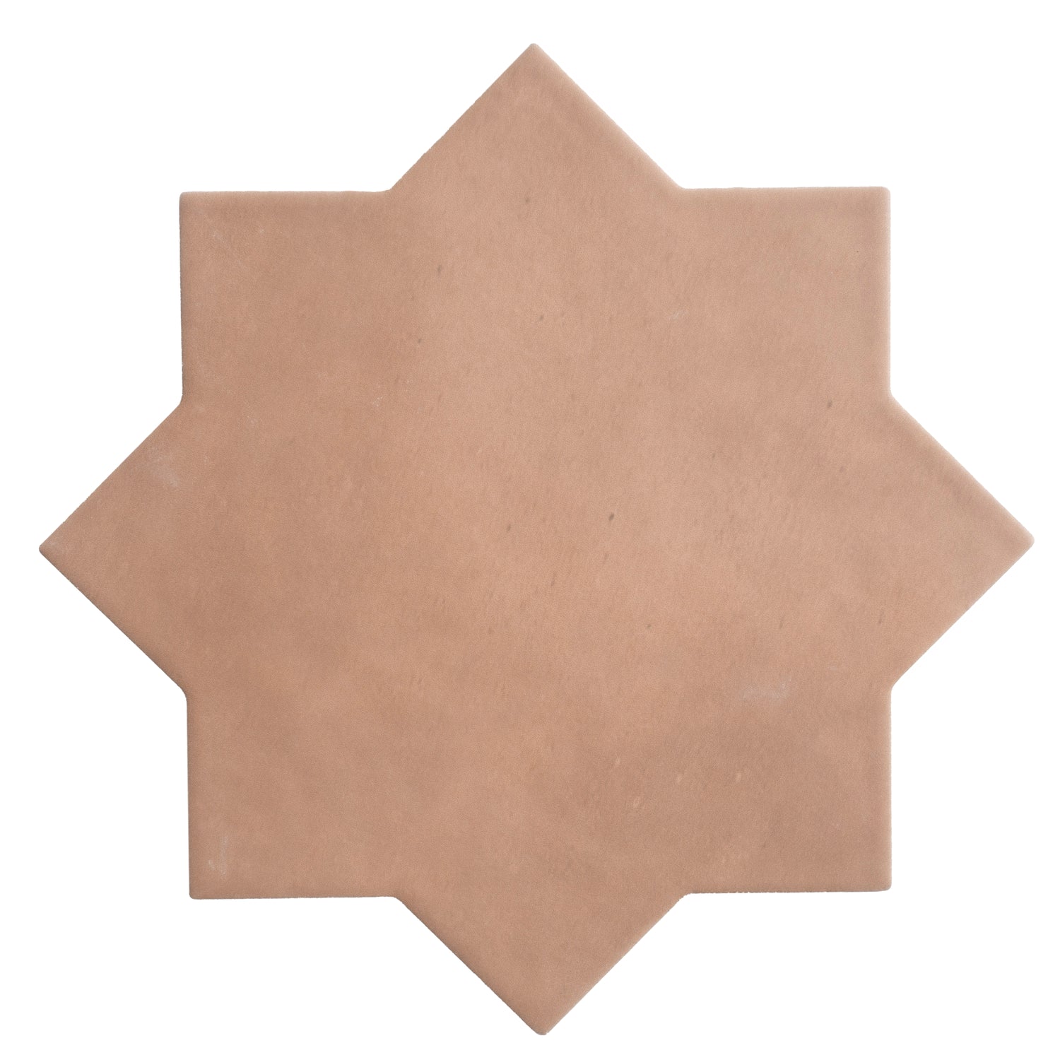 Terracotta 7" Star with Pure White 5" Cross Matte Porcelain (10.62 sq ft/case) - 68 Pack