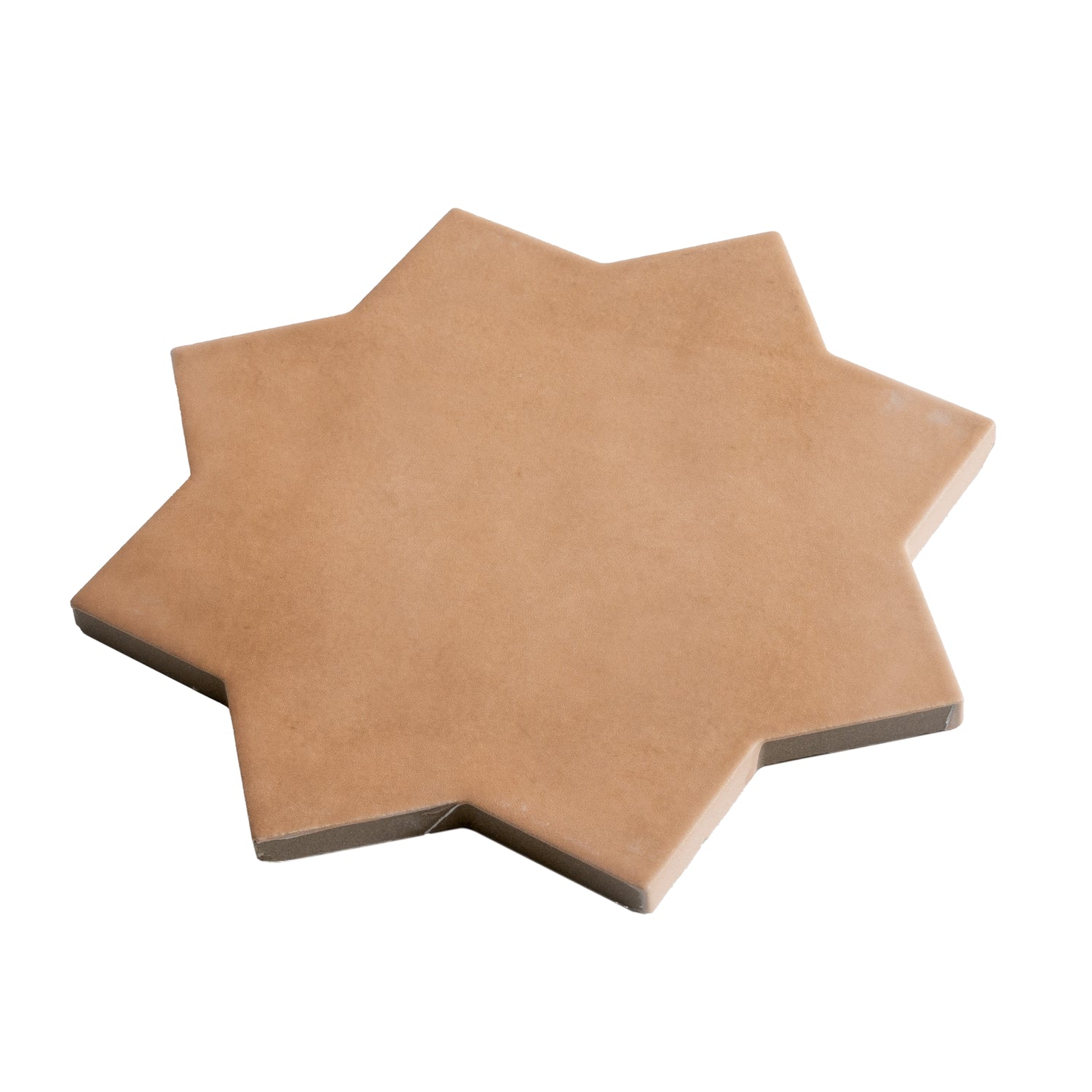 Terracotta 7" Star with Pure White 5" Cross Matte Porcelain (10.62 sq ft/case) - 68 Pack