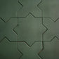 Sample - Sage Green 7" Star with 5" Cross Matte Porcelain Wall and Floor Tile (10.62 sq ft/case) - 68 Pack