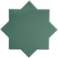 Sage Green 7" Star with Pure White 5" Cross Matte Porcelain (10.62 sq ft/case) - 68 Pack-sample