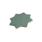 Sage Green 7" Star with Pure White 5" Cross Matte Porcelain (10.62 sq ft/case) - 68 Pack-sample