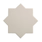 Seville 6.6 in. x 6.6 in. Matte Light Gray Porcelain Star Wall and Floor Tile (5.31 sq ft/case) - 34 Pack