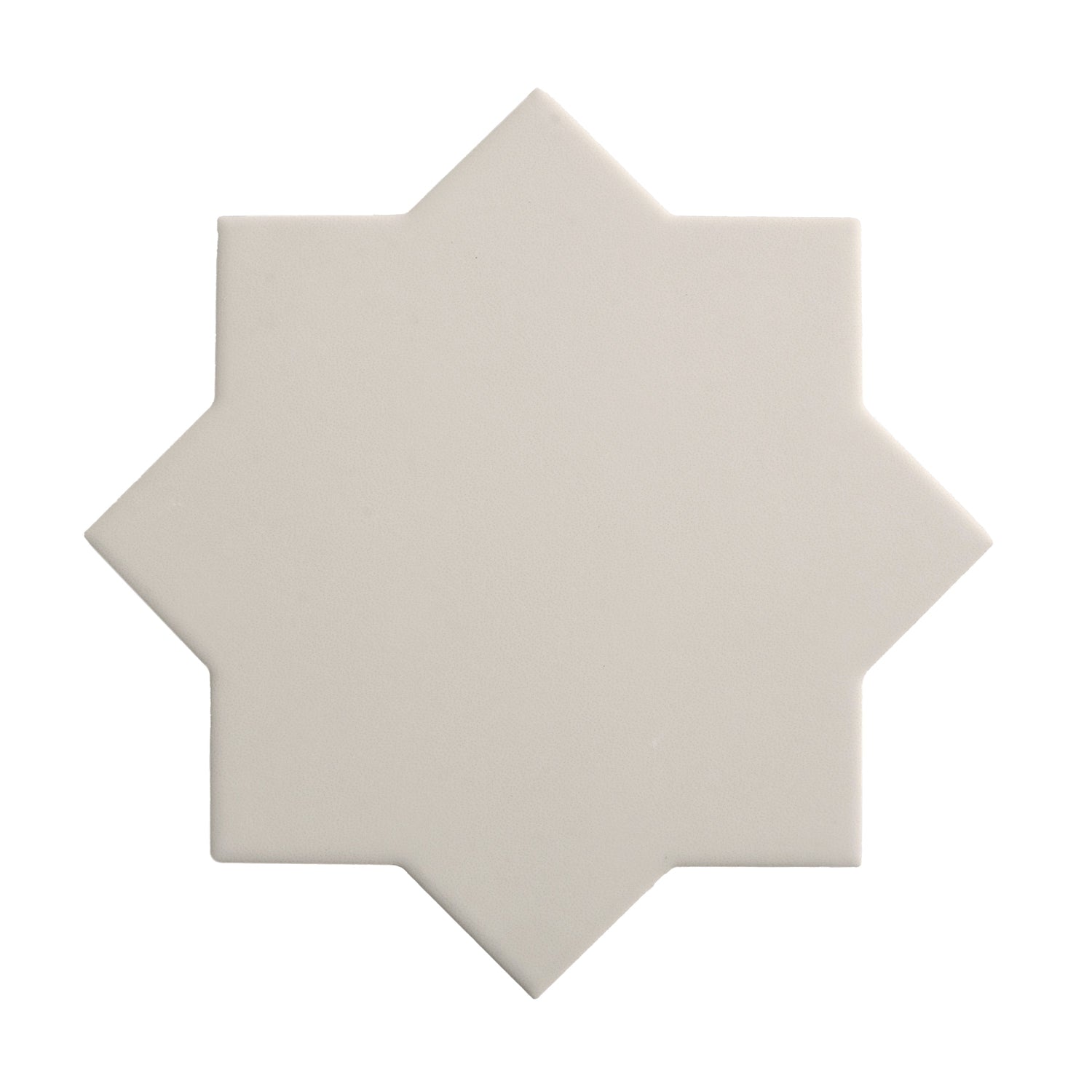 Sample - 5" Pearl White Star with Cobalt Blue Cross Glossy Ceramic Wall and Floor Tile (10.76 sq ft/case) - 54 Pack