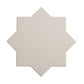 Light Gray 7" Star with Pure White 5" Cross Matte Porcelain (10.62 sq ft/case) - 68 Pack
